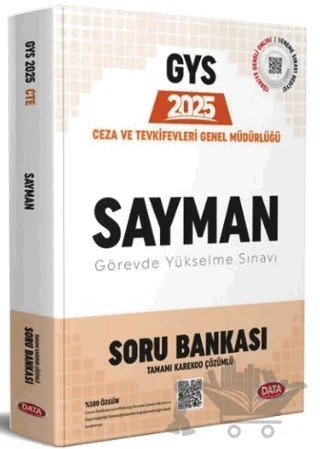 2025 Ceza ve Tevkifevleri Sayman GYS Soru Bankası – Kolektif – Data Yayınları kitap kapağı