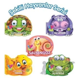 Şekilli Su Hayvanları Serisi Seti - 5 Kitap Takım – Kolektif – Parıltı Yayınları kitap kapağı