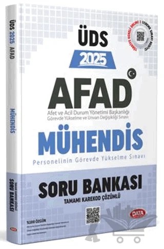 AFAD Mühendis ÜDS Soru Bankası - Karekod Çözümlü – Kollektif – Data Yayınları kitap kapağı
