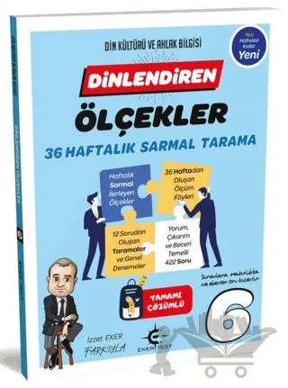 6. Sınıf Din Kültürü ve Ahlak Bilgisi Dinlendiren Ölçekler – İzzet Eker – Eker Test Yayınları kitap kapağı