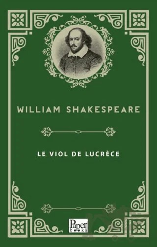 Le viol de Lucrèce – William Shakespeare – Paper Books kitap kapağı