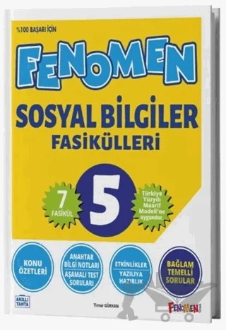 5. Sınıf Sosyal Bilgiler Fasikülleri – Timur Gürkan – Fenomen Yayınları kitap kapağı
