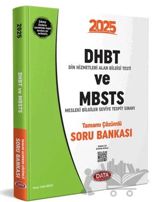 2025 DHBT ve MBSTS Tamamı Çözümlü Soru Bankası – Kolektif – Data Yayınları kitap kapağı