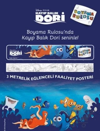 Kayıp Balık Dori Boyama Rulosu – Kolektif – Doğan Çocuk kitap kapağı