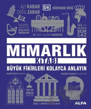 Mimarlık Kitabı Büyük Fikirleri Kolayca Anlayın – Kolektif – Alfa Yayınları kitap kapağı