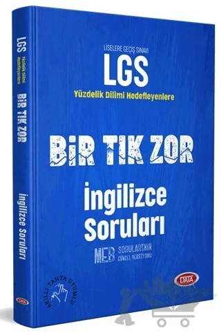 LGS Bir Tık Zor İngilizce Soruları – Kolektif – Data Yayınları kitap kapağı