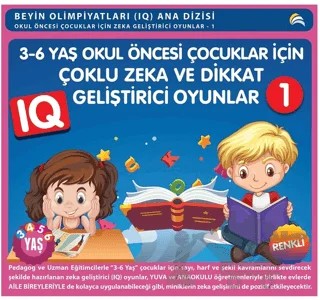 3-6 Yaş Okul Öncesi Çocuklar İçin Çoklu Zeka ve Dikkat Geliştirici Oyunlar 1 – Bahar Çelik – Ekinoks Yayın Grubu kitap kapağı
