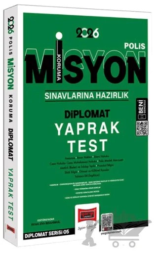 2026 Polis Misyon Koruma Sınavlarına Hazırlık Diplomat Yaprak Test – İrfan Ziya İbrahimgil – Yargı Yayınevi kitap kapağı