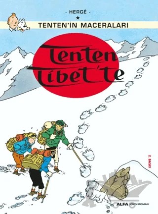 Tenten Tibet’te - Tenten’in Maceraları – Herge – Alfa Yayınları kitap kapağı