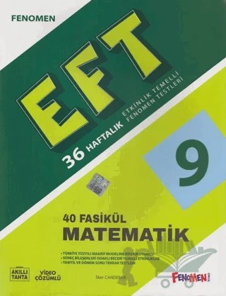 9. Sınıf Matematik Etkinlik Temelli Fenomen Testleri 40 Fasikül – İlker Candemir – Fenomen Yayınları kitap kapağı