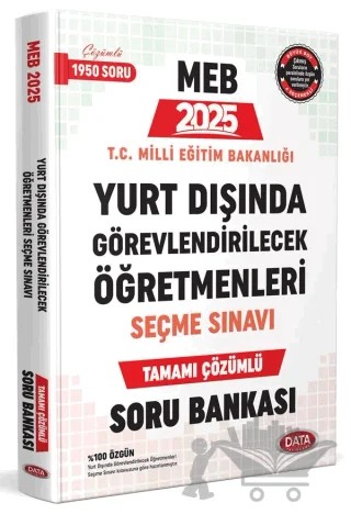 2027 Yurt Dışında Görevlendirilecek Öğretmenleri Seçme Sınavı Tamamı Çözümlü Soru Bankası – Kolektif – Data Yayınları kitap kapağı
