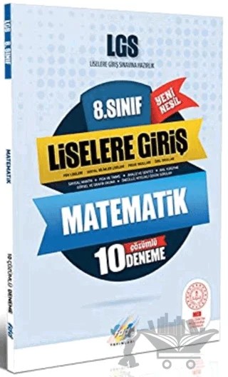 8. Sınıf LGS Matematik 10 Deneme – Kolektif – Fdd Yayınları kitap kapağı