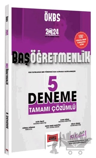 2024 Başöğretmenlik 5 Deneme – Fatih Öncü – Yargı Yayınevi kitap kapağı