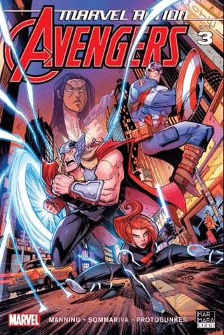 Marvel Action Avengers 3 – Matthew K. Manning, Jon Sommariva – Marmara Çizgi kitap kapağı