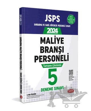 JSPS Jandarma ve Sahil Güvenlik Personeli Sınavı Maliye Branşı Personeli Tamamı Çözümlü 5 Deneme Sınavı – Kolektif – Data Yayınları kitap kapağı