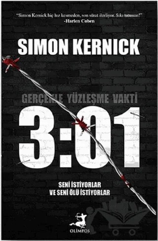3:01 – Simon Kernick – Olimpos Yayınları kitap kapağı