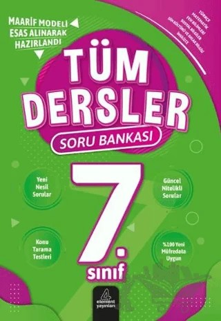 7. Sınıf Tüm Dersler Soru Bankası – Kolektif – 4 Element Yayınları kitap kapağı