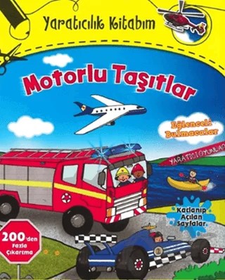 Yaratıcılık Kitabım - Motorlu Taşıtlar – Kolektif – Doğan Egmont Yayıncılık kitap kapağı