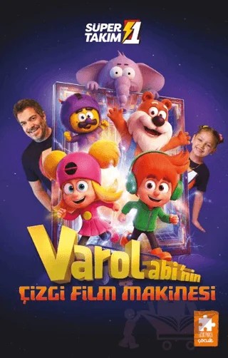 Süper 1 Takım - Varol Abi’nin Çizgi Film Makinesi – Varol Yaşaroğlu – Eksik Parça Yayınları kitap kapağı