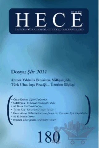 Hece Aylık Edebiyat Dergisi Sayı: 180 – Hece Dergisi kitap kapağı