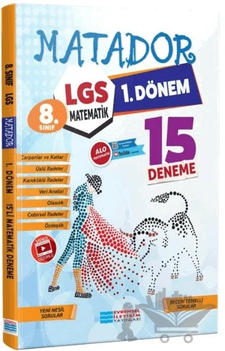 8. Sınıf LGS Matematik 1. Dönem 15 Deneme – Kolektif – Evrensel İletişim Yayınları kitap kapağı