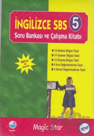 İngilizce SBS 5 - Soru Bankası ve Çalışma Kitabı – Kolektif – Engin Yayınevi kitap kapağı