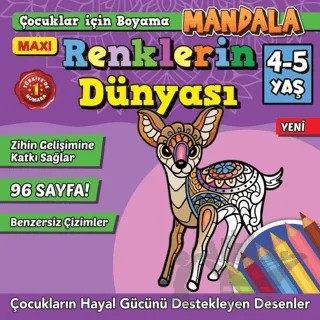 Maxi Mandala Renklerin Dünyası Mandala 7 – İlhan Arlı – Maxi Yayıncılık kitap kapağı