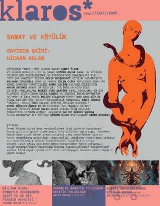 Klaros Sayı 12: Sanat ve Kötülük – Kolektif – Klaros Yayınları kitap kapağı