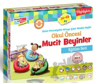 Mucit Beyinler Eğitim Seti 36-48 Ay – Kolektif – Dikkat Atölyesi Yayınları kitap kapağı