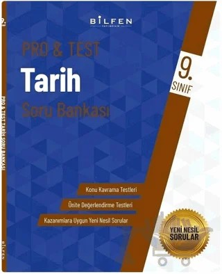 9. Sınıf Tarih Protest Soru Bankası – Kolektif – Bilfen Yayıncılık kitap kapağı