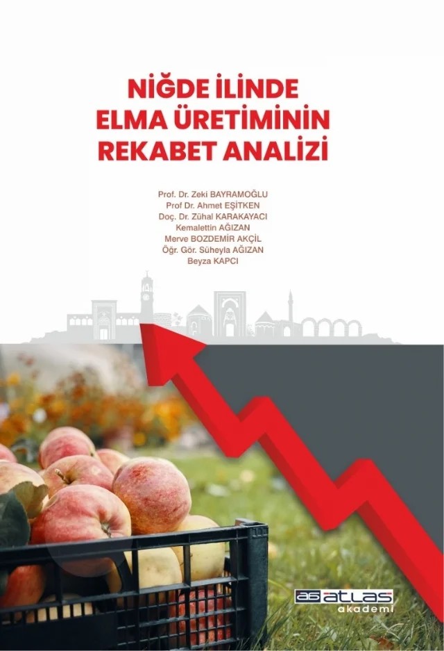 Niğde İlinde Elma Üretiminin Rekabet Analizi – Zeki Bayramoğlu, Ahmet Eşitken, Zuhal Karakayacı, Kemalettin Ağızan, Merve Bozdemir Akçil, Süheyla Ağızan, Bayram Kapçı – Atlas Akademi kitap kapağı