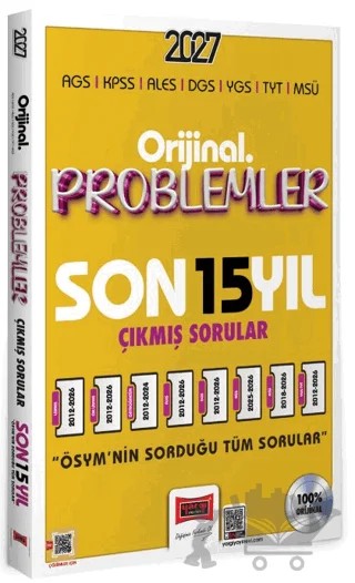 2027 KPSS AGS ALES DGS YGS TYT MSÜ Orijinal Problemler Son 15 Yıl Çıkmış Sorular – Kolektif – Yargı Yayınevi kitap kapağı