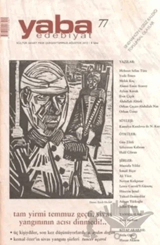 Yaba Edebiyat Dergisi Sayı: 77 – Yaba Dergisi Yayınları kitap kapağı