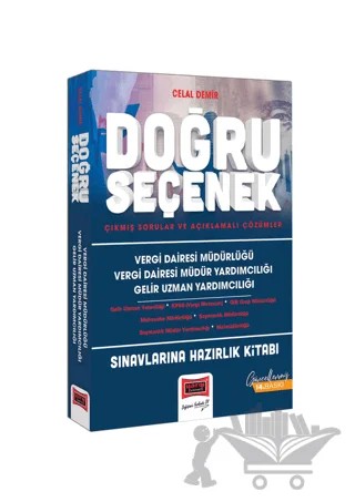 Yargı Yayınları Vergi Dairesi Müdürlüğü Vergi Dairesi Müdür Yardımcılığı Gelir Uzman Yardımcılığı Sınavlarına Hazırlık Doğru Seçenek Çıkmış Sorular ve Açıklamalı Çözümler – Celal Demir – Yargı Yayınevi kitap kapağı