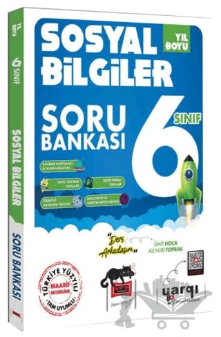 6. Sınıf Ders Arkadaşım Yıl Boyu Sosyal Bilgiler Soru Bankası – Kolektif – Yargı Yayınevi kitap kapağı