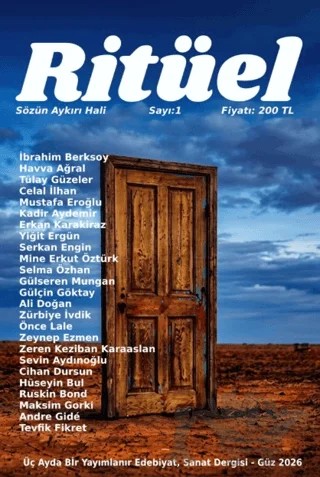Ritüel Edebiyat Sanat Dergisi Sayı: 1 - Güz 2026 – Kayıp Kitaplar Yayınları kitap kapağı