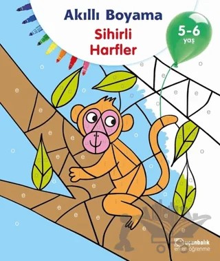 Akıllı Boyama - Sihirli Harfler – Kolektif – Uçanbalık Yayıncılık kitap kapağı