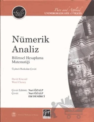 Nümerik Analiz – David Kincaid, Ward Cheney – Gazi Kitabevi kitap kapağı