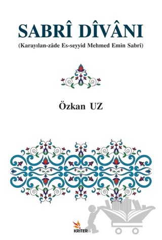Sabrî Dîvânı – Özkan Uz – Kriter Yayınları kitap kapağı