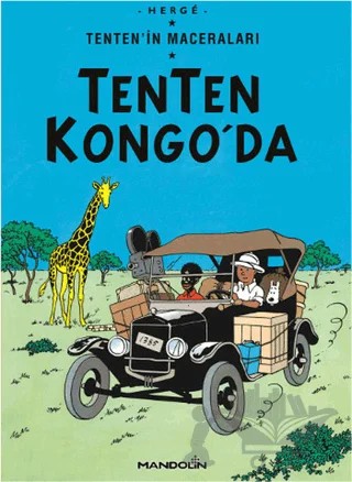Tenten Kongo’da Tenten’in Maceraları 1 – Herge – Mandolin Yayınları kitap kapağı