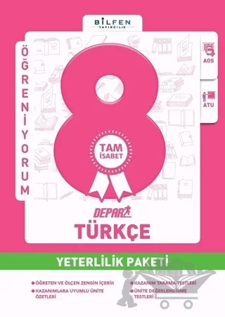 8. Sınıf Türkçe Depar Tam İsabet Yeterlilik Paketi – Kolektif – Bilfen Yayıncılık kitap kapağı