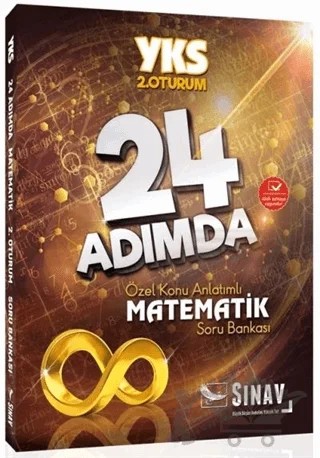 YKS 2.Oturum 24 Adımda Matematik Özel Konu Anlatımlı Soru Bankası – Kolektif – Sınav Yayınları kitap kapağı