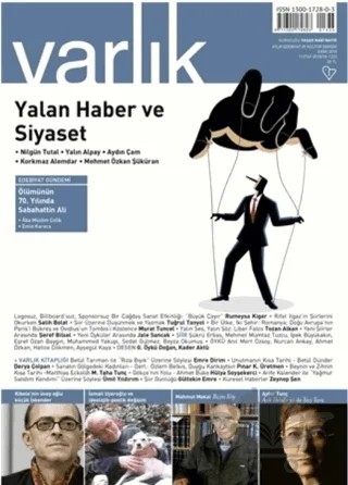 Varlık Edebiyat ve Kültür Dergisi Sayı: 1333 Ekim 2018 – Varlık Dergisi Yayınları kitap kapağı
