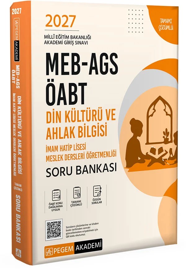 2027 MEB AGS ÖABT Din Kültürü ve Ahlak Bilgisi-İmam Hatip Lisesi Tam. Çöz. Soru Bankası – İmam Hatip Lisesi Tam. Çöz. Soru Bankası – Pegem Akademi Yayıncılık kitap kapağı