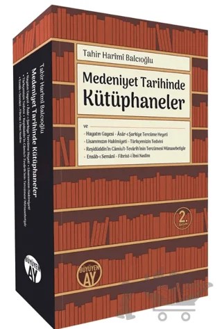 Medeniyet Tarihinde Kütüphaneler – Tahir Harimi Balcıoğlu – Büyüyen Ay Yayınları kitap kapağı