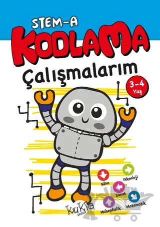 STEM-A 3-4 Yaş Kodlama Çalışmalarım – Buçe Dayı – Kukla Yayınları kitap kapağı
