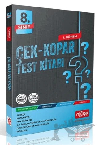 8. Sınıf Çek Kopar Test Kitabı 1. Dönem – Kolektif – Nego Yayınları kitap kapağı