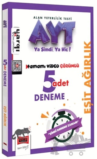 AYT Eşit Ağırlık Tamamı Video Çözümlü 5 Deneme – Kolektif – Yargı Yayınevi kitap kapağı