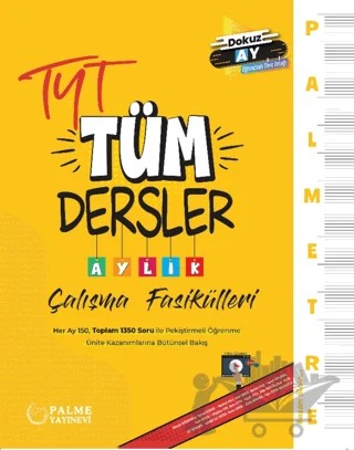 Palmetre TYT Tüm Dersler Aylık Çalışma Fasikülleri – Kolektif – Palme Yayınları kitap kapağı
