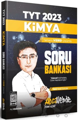 2023 TYT Kimya Tamamı Video Çözümlü Soru Bankası – Ali Eraydın – HocaWebde Yayınları kitap kapağı